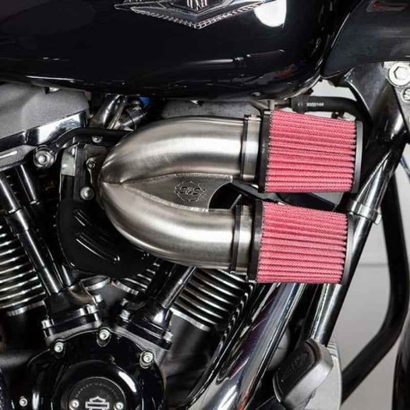 S&S Cycle — S&S Cycle 17-20 M8 Models Tuned Induction Air Cleaner Kit - Stainless Steel - view 2