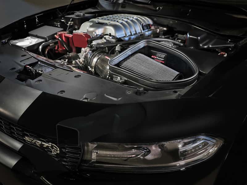 aFe — aFe Dodge Charger SRT Hellcat Redeye 21-23 V8-6.2L Track Series Stage-2 Carbon Fiber Intake System
Track Series Intake  - view 9