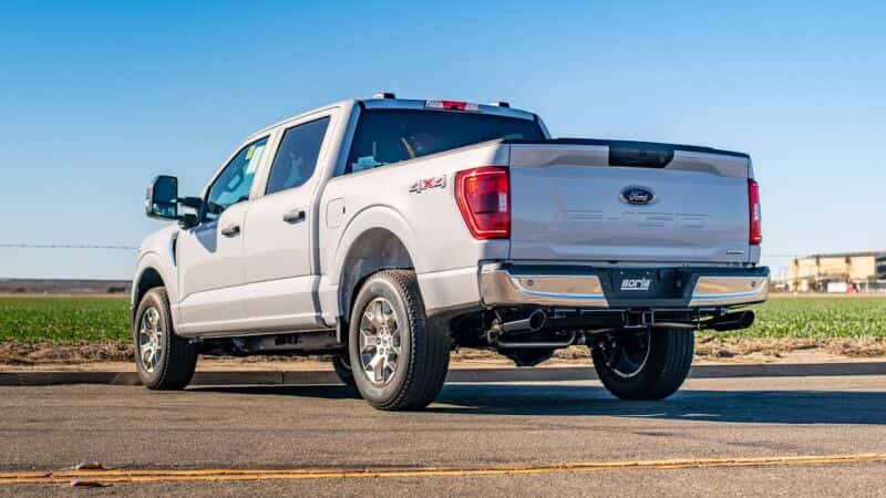 Borla — Borla F-150 2021 2.7L/3.5L 4dr CC SB EC STB Lari/King R/Plinum/LTD 3/2.25 SRE CB AK BLK CHR Tips
Cat-Back System - view 4