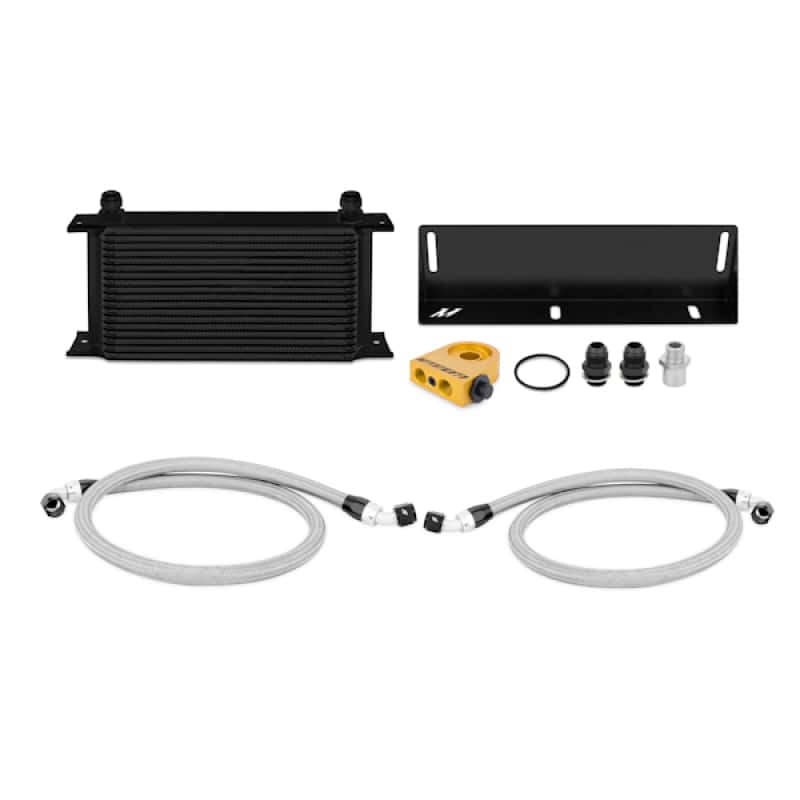 Mishimoto — Mishimoto 79-93 Ford Mustang 5.0L Thermostatic Oil Cooler Kit - Black - view 2