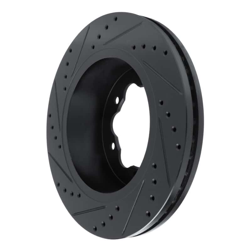R1 Concepts — R1 20-25 Ford Transit-350 HD/DRW Rear Right Drilled & Slotted Black Brake Rotor
R1 Brake Rotor Drill - view 4