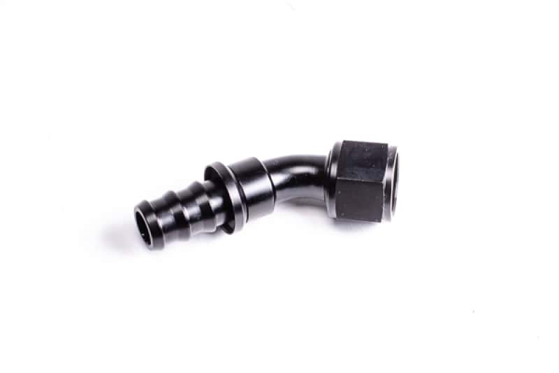 Radium Engineering — Radium Engineering 45 Degree 8AN Pushlok Hose End Fitting - view 1