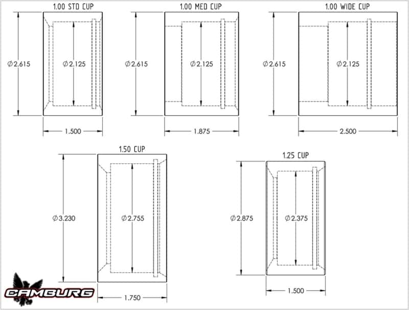 Camburg — Camburg 1in. 4130 Uniball Cup (1.50in. width)
Uniball Cup - view 3