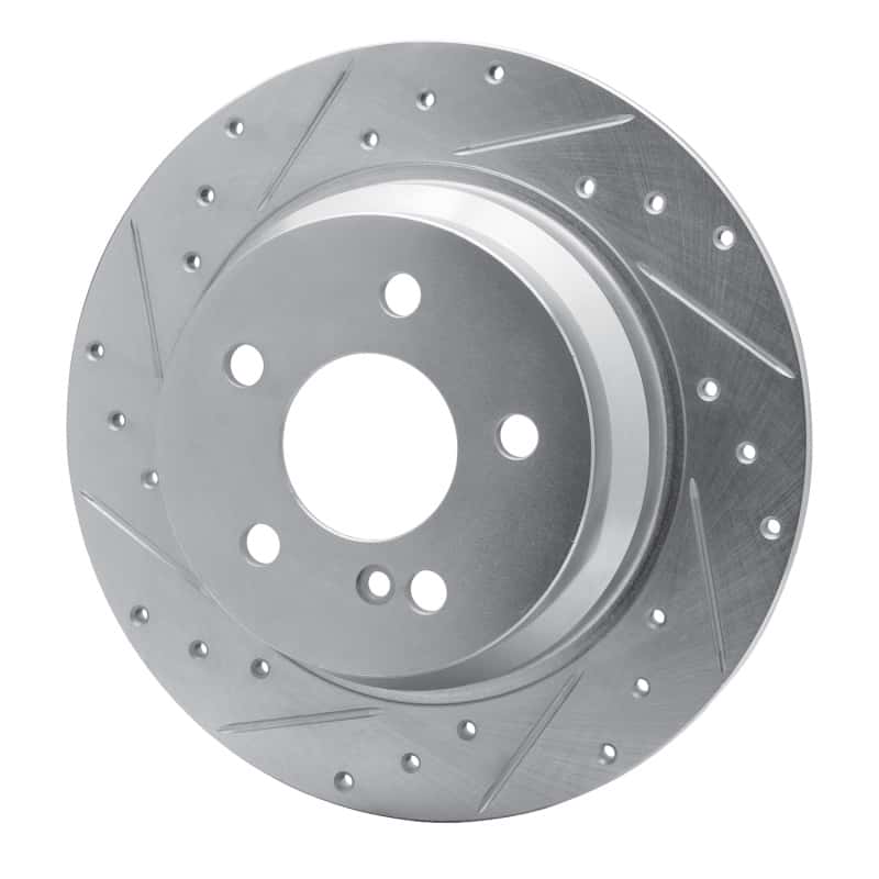 R1 Concepts — R1 03-16 Mercedes-Benz E200 (Latin America) Rear Left Drilled & Slotted Silver Brake Rotor
R1 Brake Rotor Drill - view 2