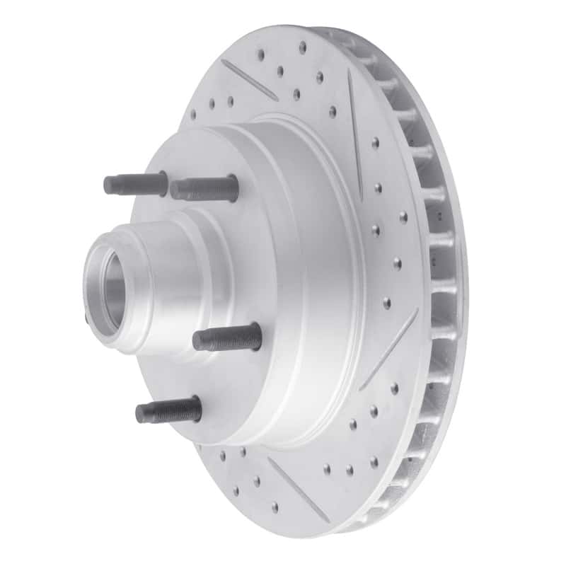 R1 Concepts — R1 73-93 Ford E-100 Econoline Front Right Drilled & Slotted Geo-Carbon Rotor - view 2