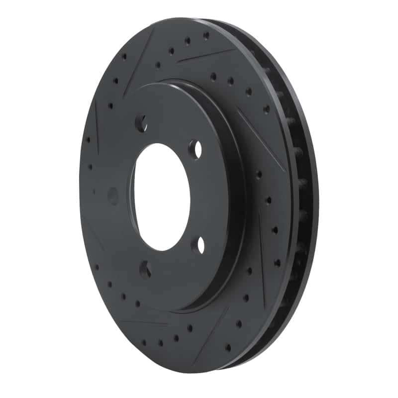 R1 Concepts — R1 97-02 Ford Expedition Front Left Drilled & Slotted Black Brake Rotor
R1 Brake Rotor Drill - view 2