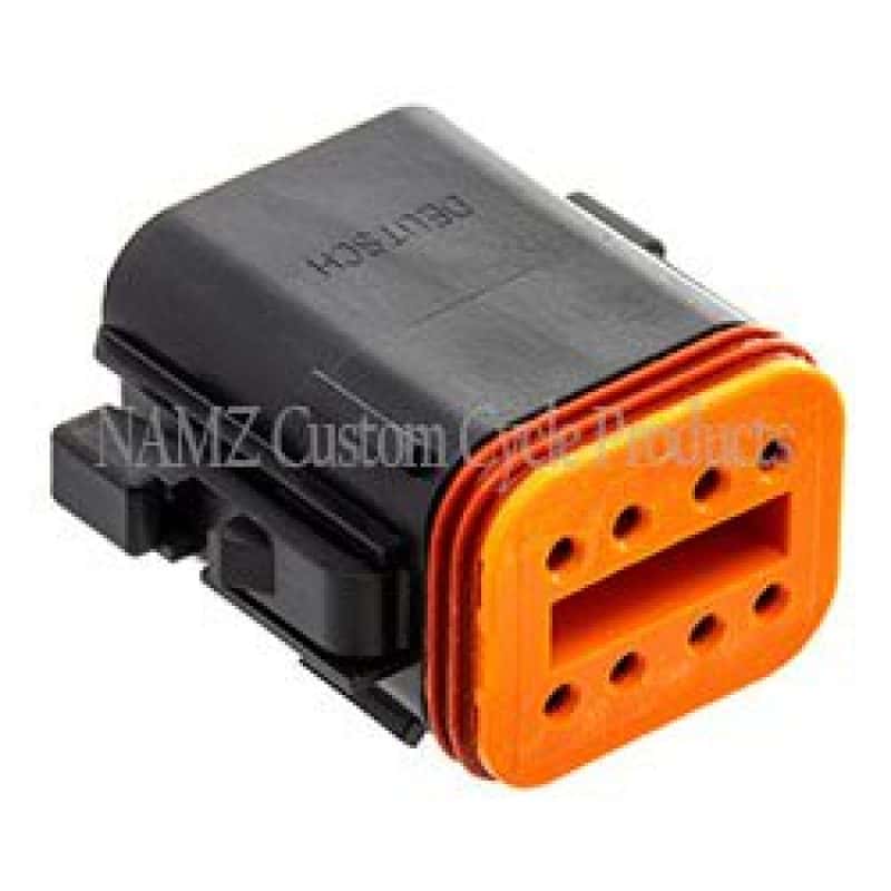 NAMZ — NAMZ Deutsch DT Series 8-Wire Plug & Wedgelock - Black (Repl. HD 72118-94BK) - view 2