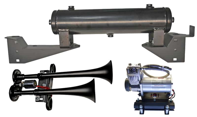 Kleinn Air Horns — Kleinn 14-21 Polaris RZR 1000 Onboard Air System w/ Model 102-1 Horns
Onboard Air System - view 4