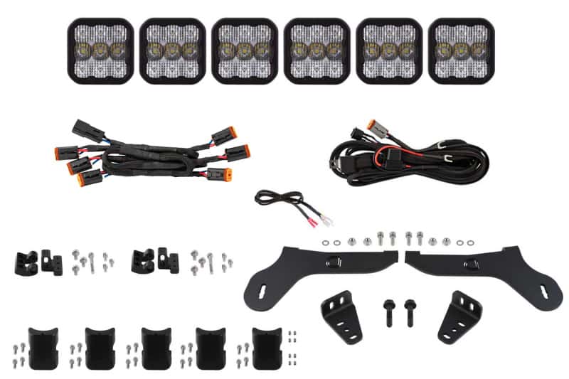 Diode Dynamics — Diode Dynamics 17-20 Ford Raptor SS5 Grille CrossLink Lightbar Kit Sport - White Combo - view 1