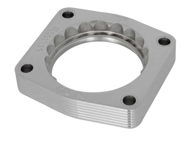 aFe — aFe Silver Bullet Throttle Body Spacers TBS 01-16 Nissan Patrol (Y61) I6-4.8L w/ Automatic Trans
Throttle Body Spacer - view 1