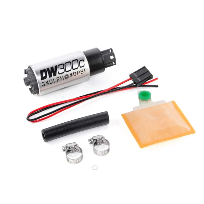 DeatschWerks — DeatschWerks 340lph DW300C Compact Fuel Pump w/ Universal Install Kit (w/o Mounting Clips)
Fuel Pumps - view 1