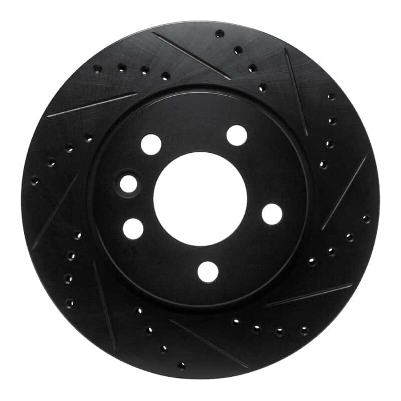 R1 Concepts — R1 10-17 Volkswagen AMAROK (Mexico) Front Right Drilled & Slotted Black Brake Rotor
R1 Brake Rotor Drill - view 1