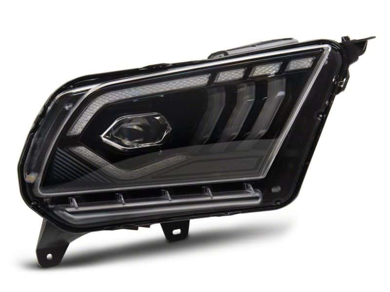 Raxiom — Raxiom 10-12 Ford Mustang w/ Factory Halogen LED Projector Headlights- Blk Housing (Clear Lens)
Headlights - view 6