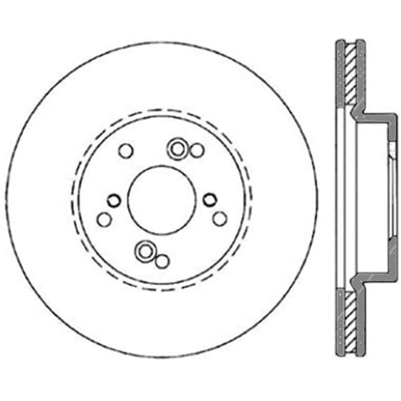 Stoptech — Stoptech 04-10 Acura TSX / 01-03 CL / 01-06 MDX / 05-10 Accord SEDAN Front Performance CRYO Rotor
Cryostop Rotor - view 4