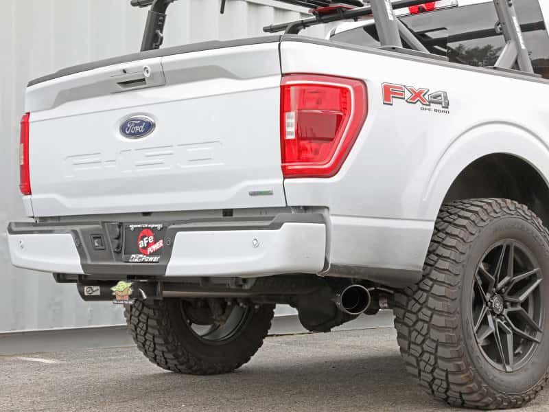 aFe — aFe Gemini XV 3in 304 SS Cat-Back Exhaust 2021 Ford F-150 V6 2.7L/3.5L (tt)/V8 5.0L w/ CO Black Tips
Cat-Back Exhaust - view 5