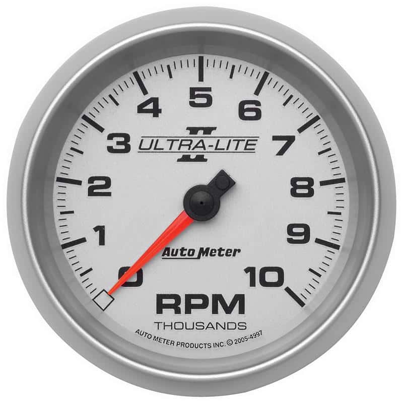 AutoMeter — Autometer Ultra-Lite II 3-3/8in 10000 RPM In-Dash Tachometer
3-3/8" TACH, 10,000 - view 2
