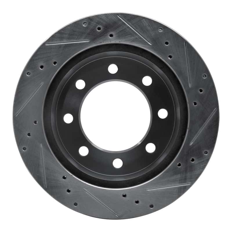 R1 Concepts — R1 00-02 Dodge Ram 3500 Front Left Drilled & Slotted Silver Brake Rotor
R1 Brake Rotor Drill - view 5