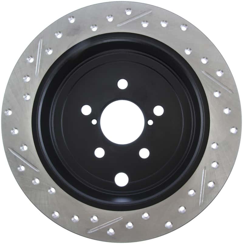 Stoptech — StopTech 08-10 Impreza WRX (Exc STi)/08-10 Impreza Coupe/Sedan Slotted & Drilled Left Rear Rotor
Disc Brake Rotor
Slot/Drill Rotor - view 5