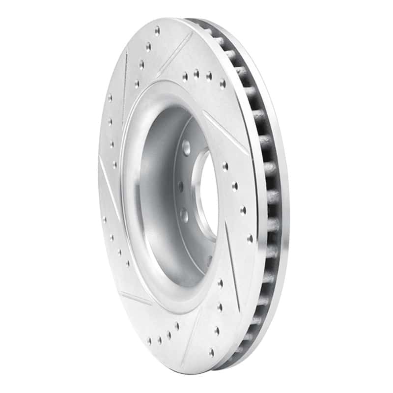R1 Concepts — R1 06-09 Buick Rainier Front Right Drilled & Slotted Silver Brake Rotor
R1 Brake Rotor Drill - view 4