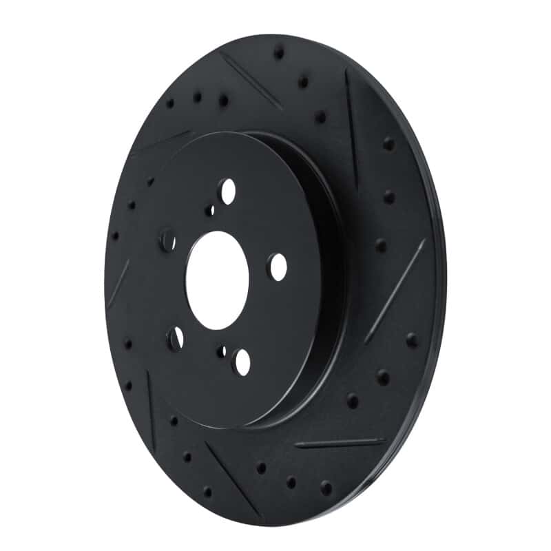 R1 Concepts — R1 11-17 Lexus CT200H Rear Right Drilled & Slotted Black Brake Rotor
R1 Brake Rotor Drill - view 2