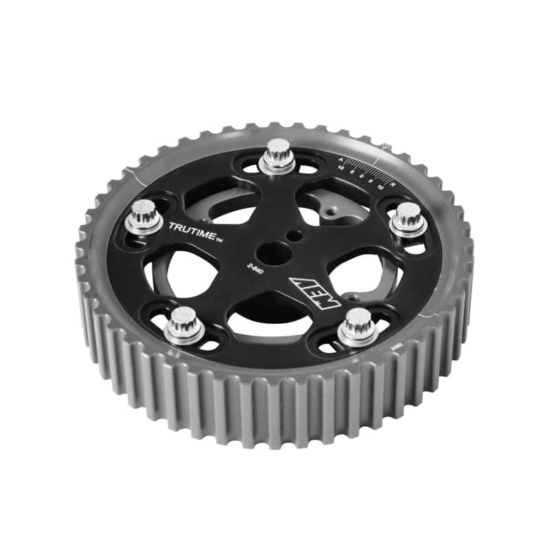 AEM — AEM 4G63/T Black Tru-Time Cam Gear
Adjustable Cam Gear
Tru-Time Cam Gear - view 3
