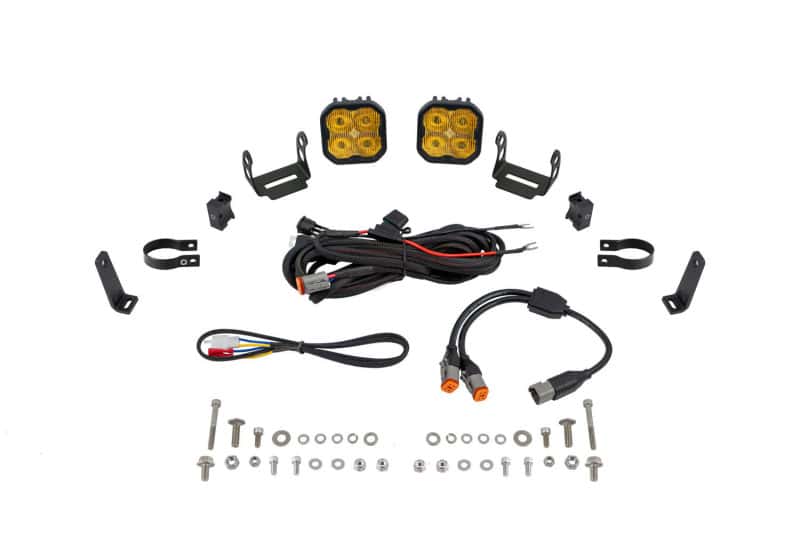 Diode Dynamics — Diode Dynamics SS3 LED Bumper 1 3/4 In Roll Bar Kit Max - Yellow SAE Fog (Pair) - view 1