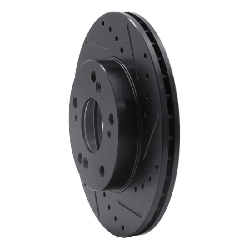 R1 Concepts — R1 02-15 Acura RSX Front Right Drilled & Slotted Black Brake Rotor
R1 Brake Rotor Drill - view 2