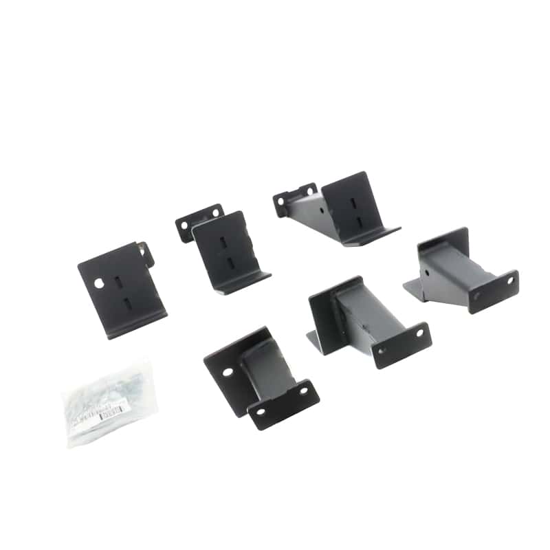 Go Rhino — Go Rhino 07-18 Jeep Wrangler JKU 4dr Brackets for Dominator Xtreme Frame Slider - Tex. Blk
Dominator Brackets - view 1