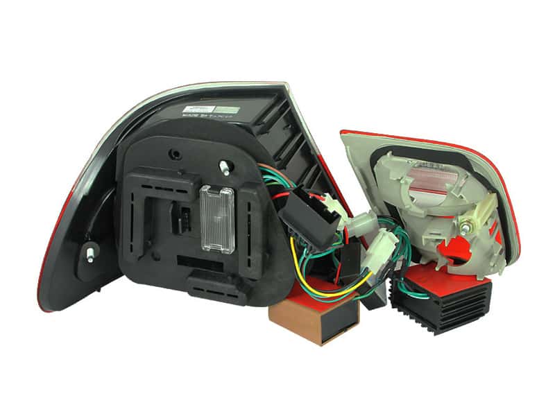 ANZO — ANZO 1999-2001 BMW 3 Series E46 LED Taillights Red/Smoke 2pc - view 3