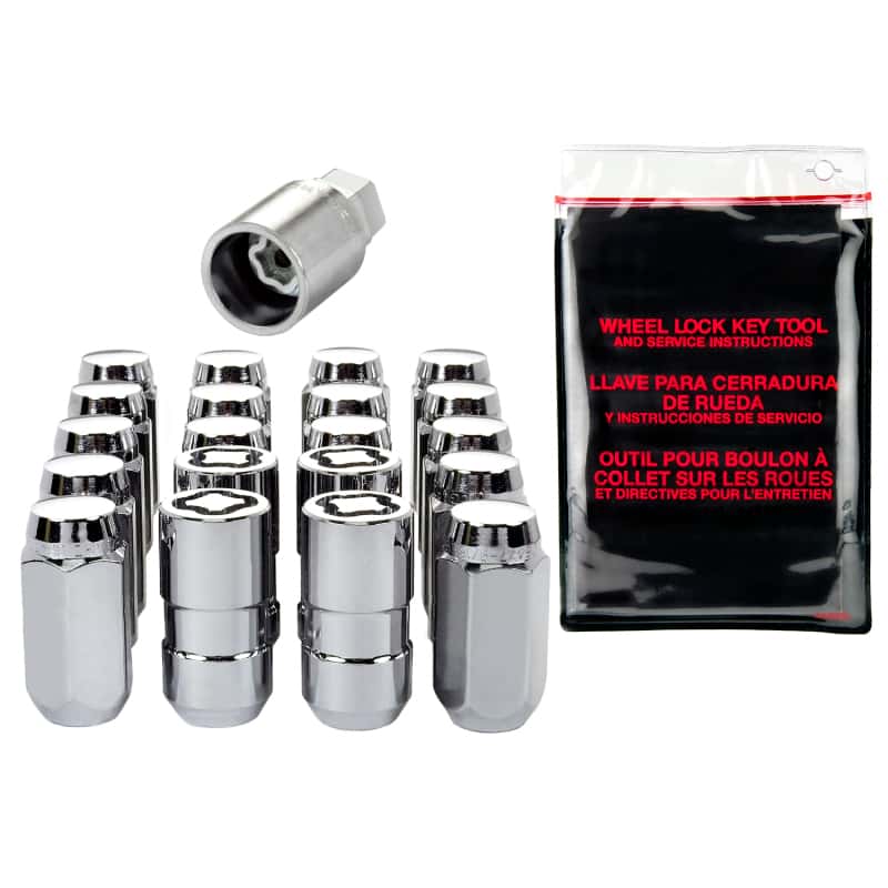 McGard — McGard 5 Lug Hex Install Kit w/Locks (Cone Seat Nut) M14X1.5 / 22mm Hex / 1.635in. Length - Chrome - view 5
