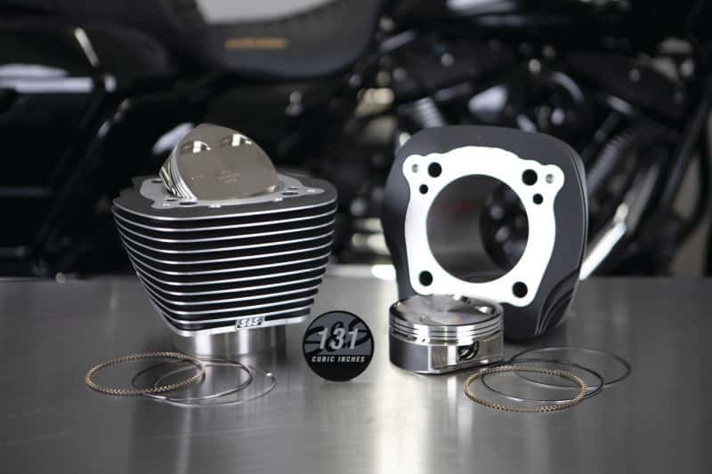 S&S Cycle — S&S Cycle 2017+ M8 Models 4.250in Bore 4-5/8in Stroke Cylinder Kit - Wrinkle Black w/ Highlight - view 3