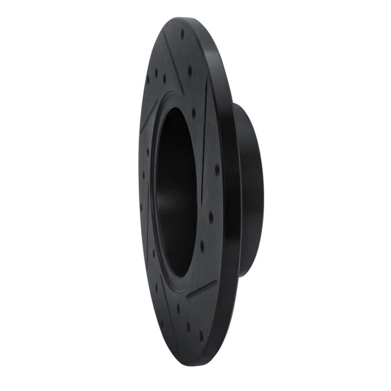 R1 Concepts — R1 70-73 Nissan 240Z Front Left Drilled & Slotted Black Brake Rotor
R1 Brake Rotor Drill - view 4