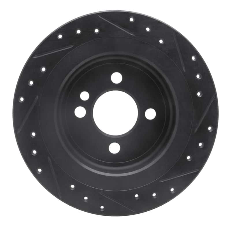 R1 Concepts — R1 09-14 Mini Cooper (Excl Clubman) Rear Left Drilled & Slotted Black Brake Rotor
R1 Brake Rotor Drill - view 5