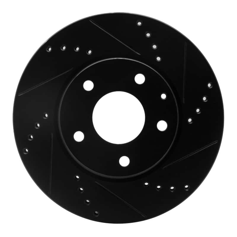 R1 Concepts — R1 14-24 Mazda CX-3 Front Right Drilled & Slotted Black Brake Rotor
R1 Brake Rotor Drill - view 1
