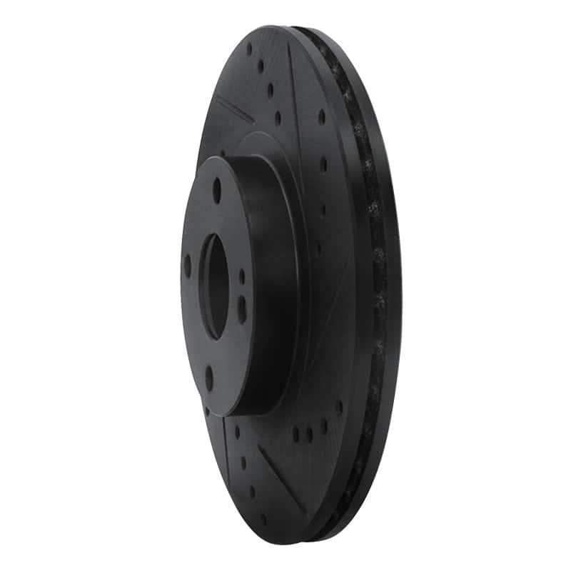R1 Concepts — R1 01-05 Mazda Miata Front Right Drilled & Slotted Black Brake Rotor
R1 Brake Rotor Drill - view 2
