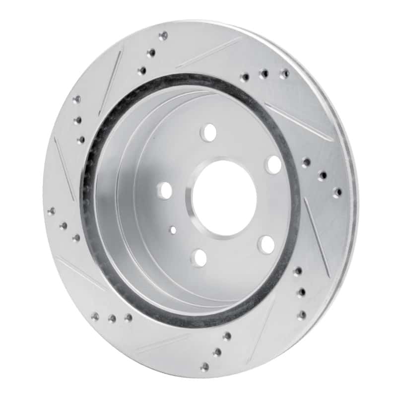 R1 Concepts — R1 10-17 Chevrolet Equinox Rear Right Drilled & Slotted Silver Brake Rotor
R1 Brake Rotor Drill - view 3