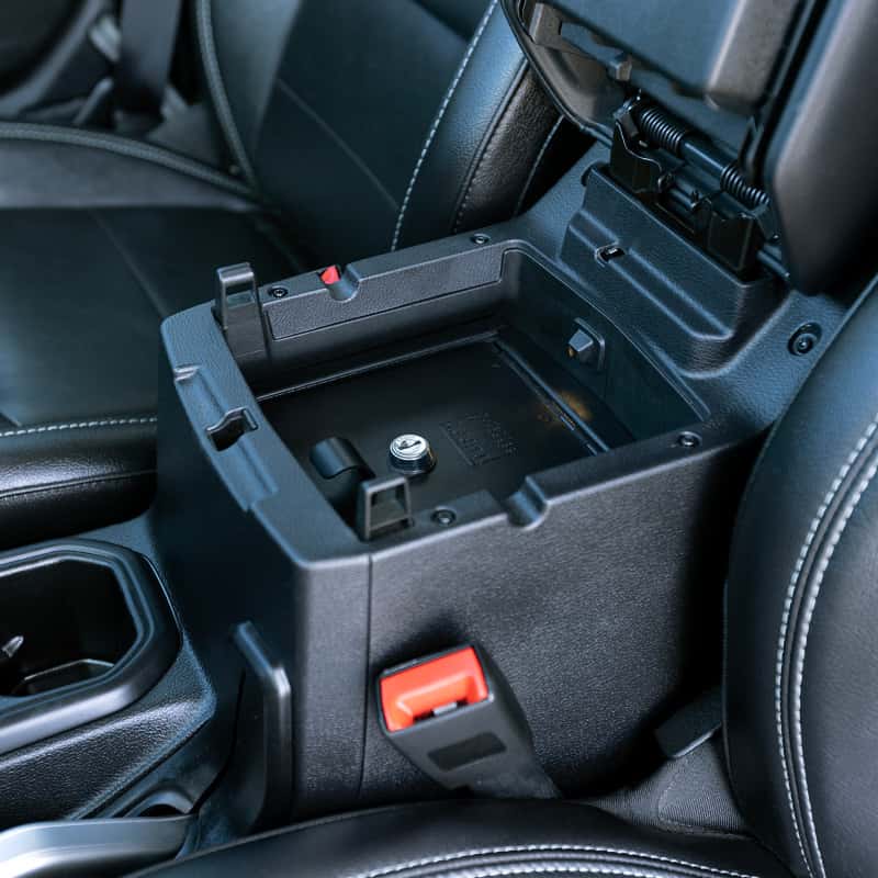 Tuffy Products — Tuffy Console Safe W/ Keyed Lock For Jeep Wrangler & Gladiator
Console Safe - view 3