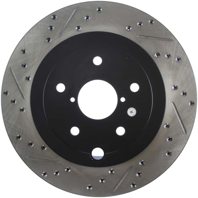 Stoptech — StopTech 08+ Subaru STI (Will Not Fit 05-07) Slotted & Drilled Sport Brake Rotor
StopTech Slotted & Drilled Sport Brake Rotor
Disc Brake Rotor
Slot/Drill Rotor - view 1