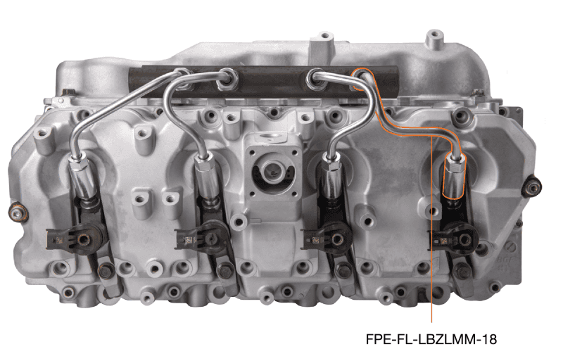 Fleece Performance — Fleece Performance 06-10 GM 2500/3500 Duramax LBZ/LMM High Pressure Injection Line (No. 1 & 8)
Fuel Injector Line - view 3
