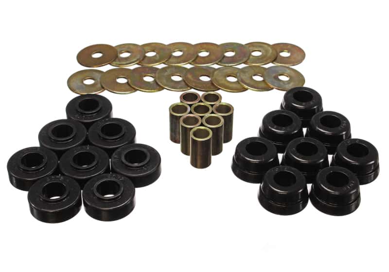 Energy Suspension — Energy Suspension GM Body Mount Set W/Hardware - Black
BodyMntBshKt - view 3