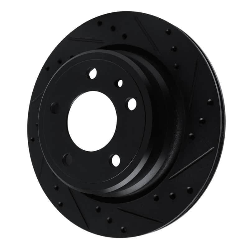 R1 Concepts — R1 88-94 BMW 750IL Rear Right Drilled & Slotted Black Brake Rotor
R1 Brake Rotor Drill - view 2