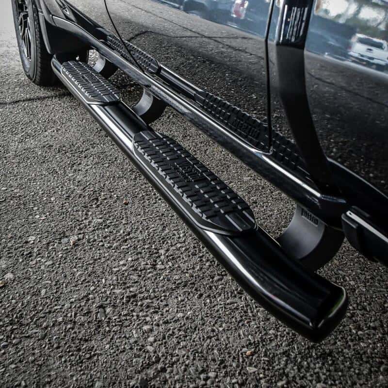 Westin — Westin 19-20 Chevrolet Silverado/GMC Sierra 1500 Double Cab PRO TRAXX 5 Oval Nerf Step Bars - Black
Nerf/Step Bar - view 7