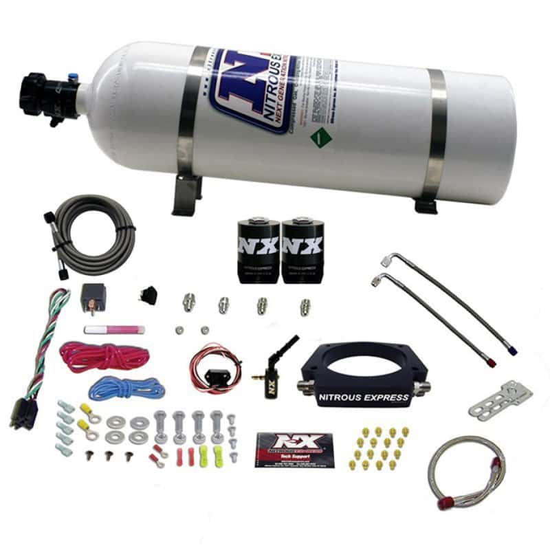 Nitrous Express — Nitrous Express 2014+ GM 6.2L Truck Nitrous Plate Kit (35-300HP) w/15lb Bottle
Injection System Kit
N2OSys - view 2