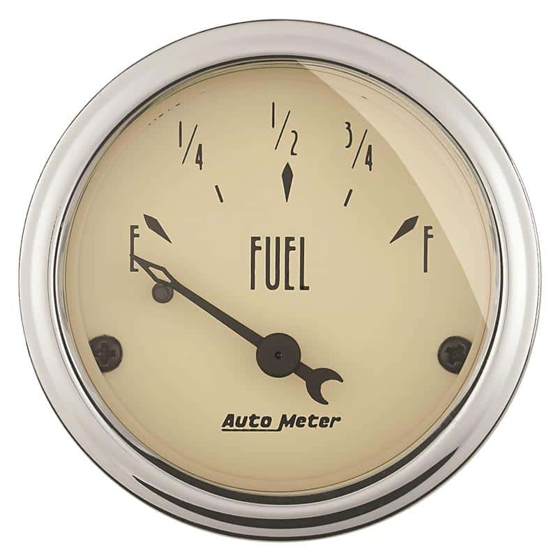 AutoMeter — Autometer 2-1/16in Antique Beige 0E to 90F Electric Fuel Level Gauge
GA 2" FUEL 0-90 AB - view 1