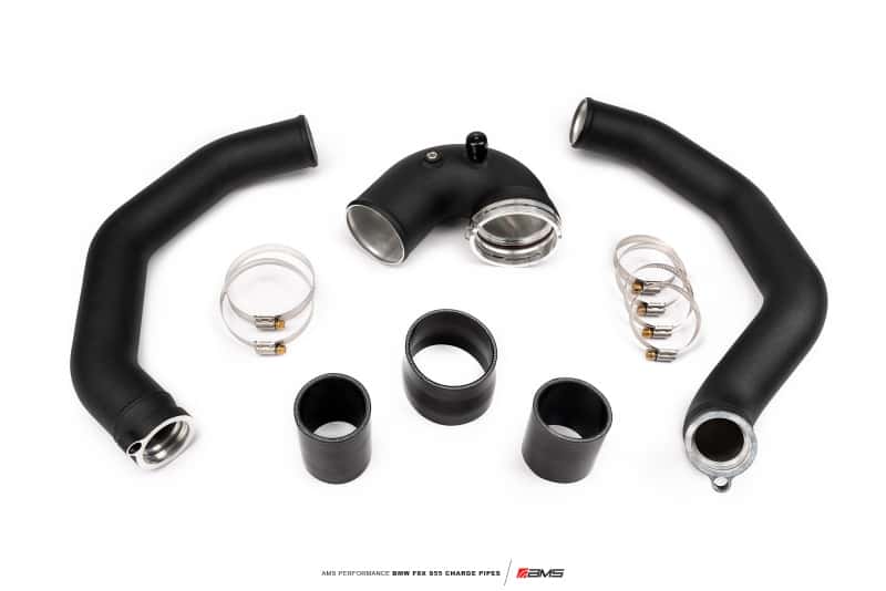 AMS — AMS Performance 15-18 BMW M3 / 15-20 BMW M4 w/ S55 3.0L Turbo Engine Charge Pipes - view 1