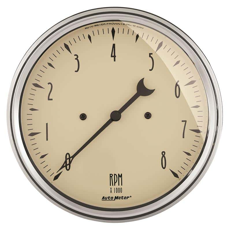 AutoMeter — Autometer 5in Antique Beige In-Dash 8K RPM Tachometer Gauge
GA 5" TACH 8K RPM AB - view 2