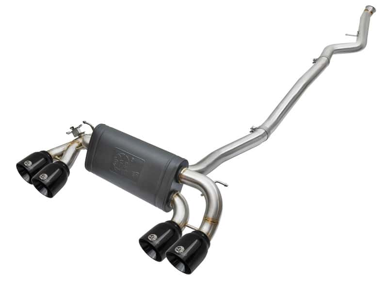 aFe — aFe 16-18 BMW M2 L6-3.0L MACH Force-Xp 3in to 2.5in 304 SS Cat-Back Exhaust System-Quad Black Tips
Cat-Back Exhaust - view 1