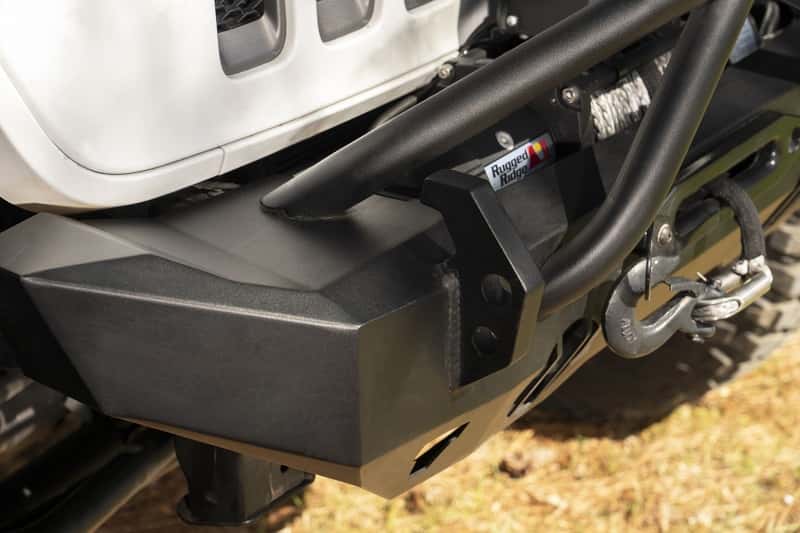 Rugged Ridge — Rugged Ridge HD Bumper Stubby Front 07-18 Jeep Wrangler JK 18-20 Jeep Wrangler JL 2020 JT
OFFROAD_BUMPERS
Bumper- Front - view 4