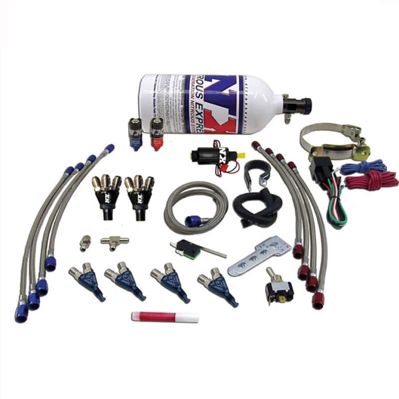 Nitrous Express — Nitrous Express 4 Cyl Piranha Nitrous Kit (For EFI Applications) w/2.5lb Bottle
Injection System Kit
N2OSys - view 2