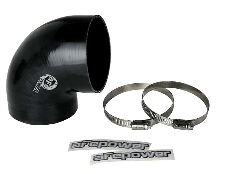 aFe — aFe Magnum FORCE Intake Coupling Kit (3-3/4 IN ID to 3-1/2 IN ID x 90 Deg.) Elbow Coupler - Black
Intake Coupling Kit - view 1
